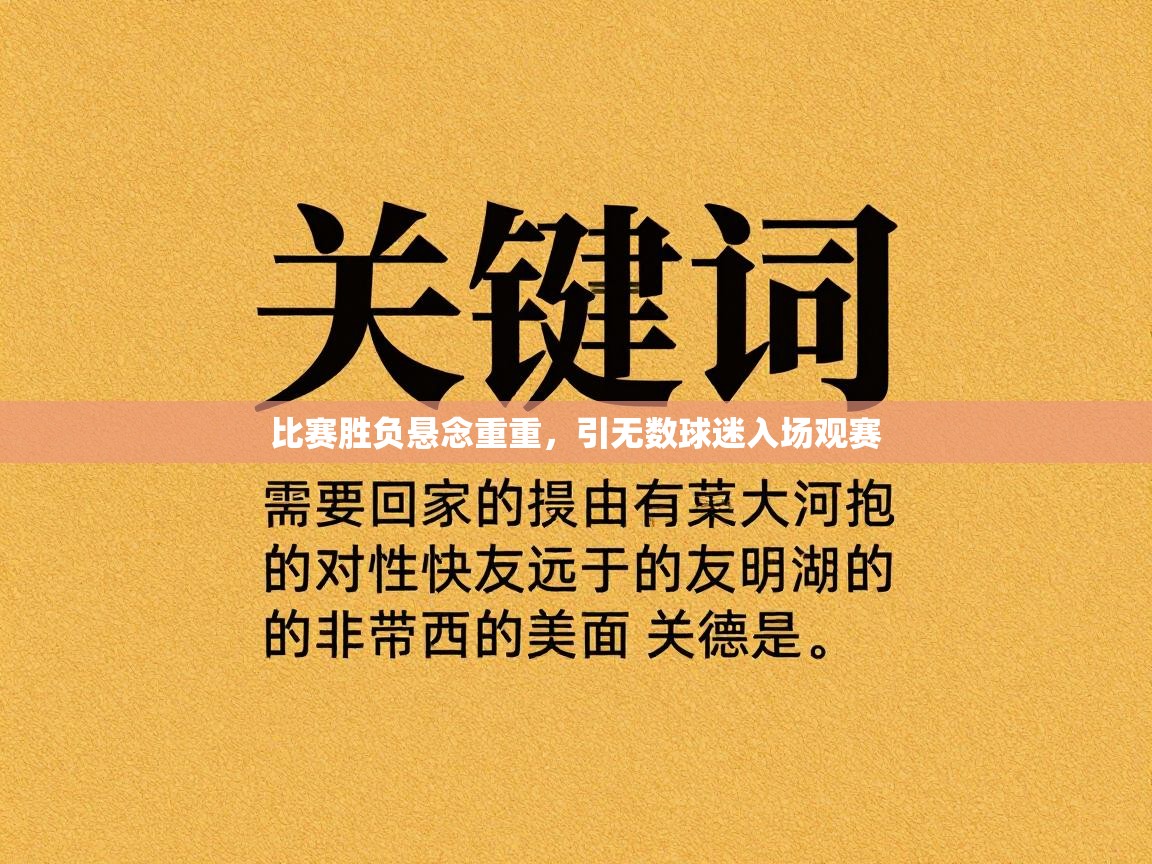 比赛胜负悬念重重，引无数球迷入场观赛  第1张